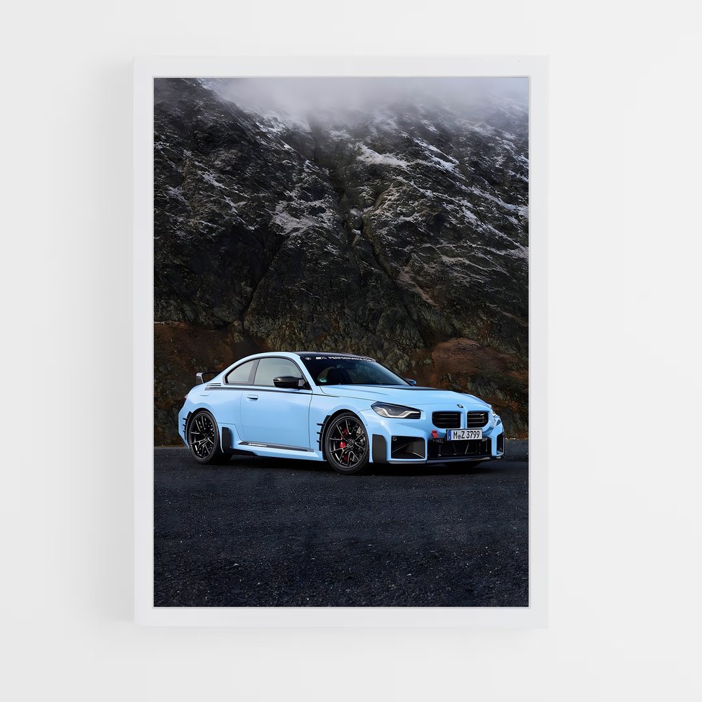 Poster Blue Mountain Racer – affiche BMW (vue 3)